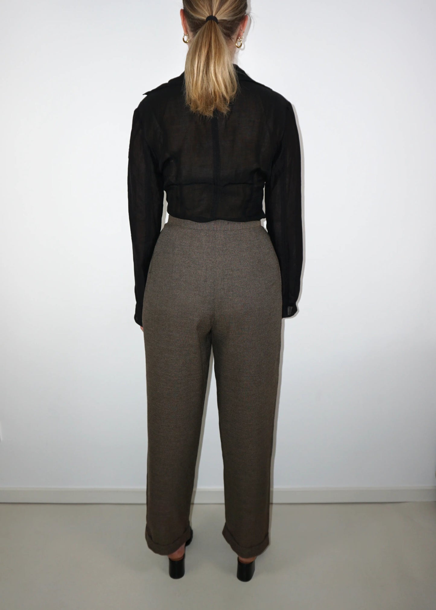 Vintage High-Waisted Trousers
