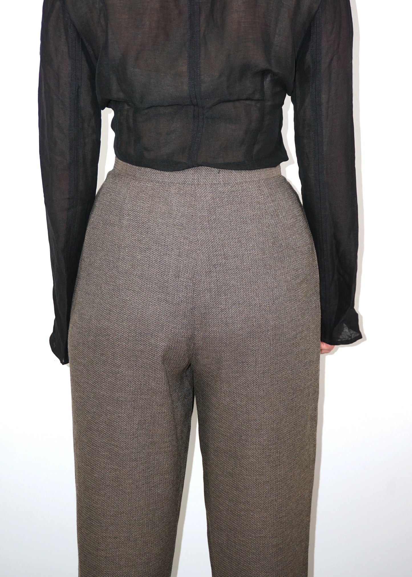 Vintage High-Waisted Trousers