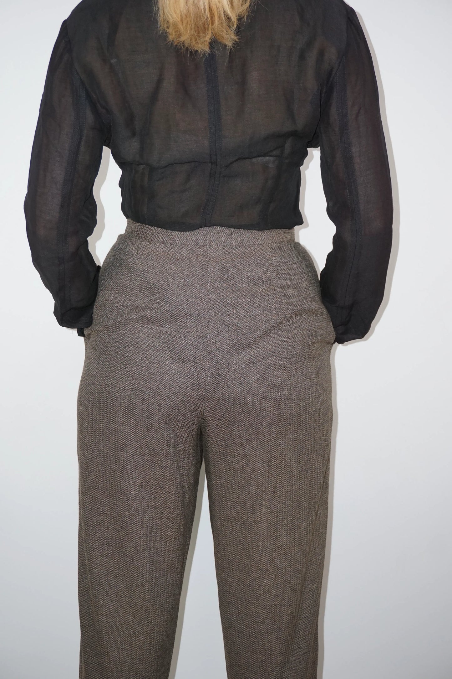 Vintage High-Waisted Trousers