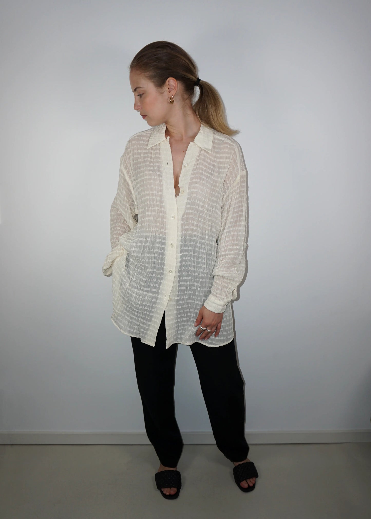 Sheer Textured Shirt