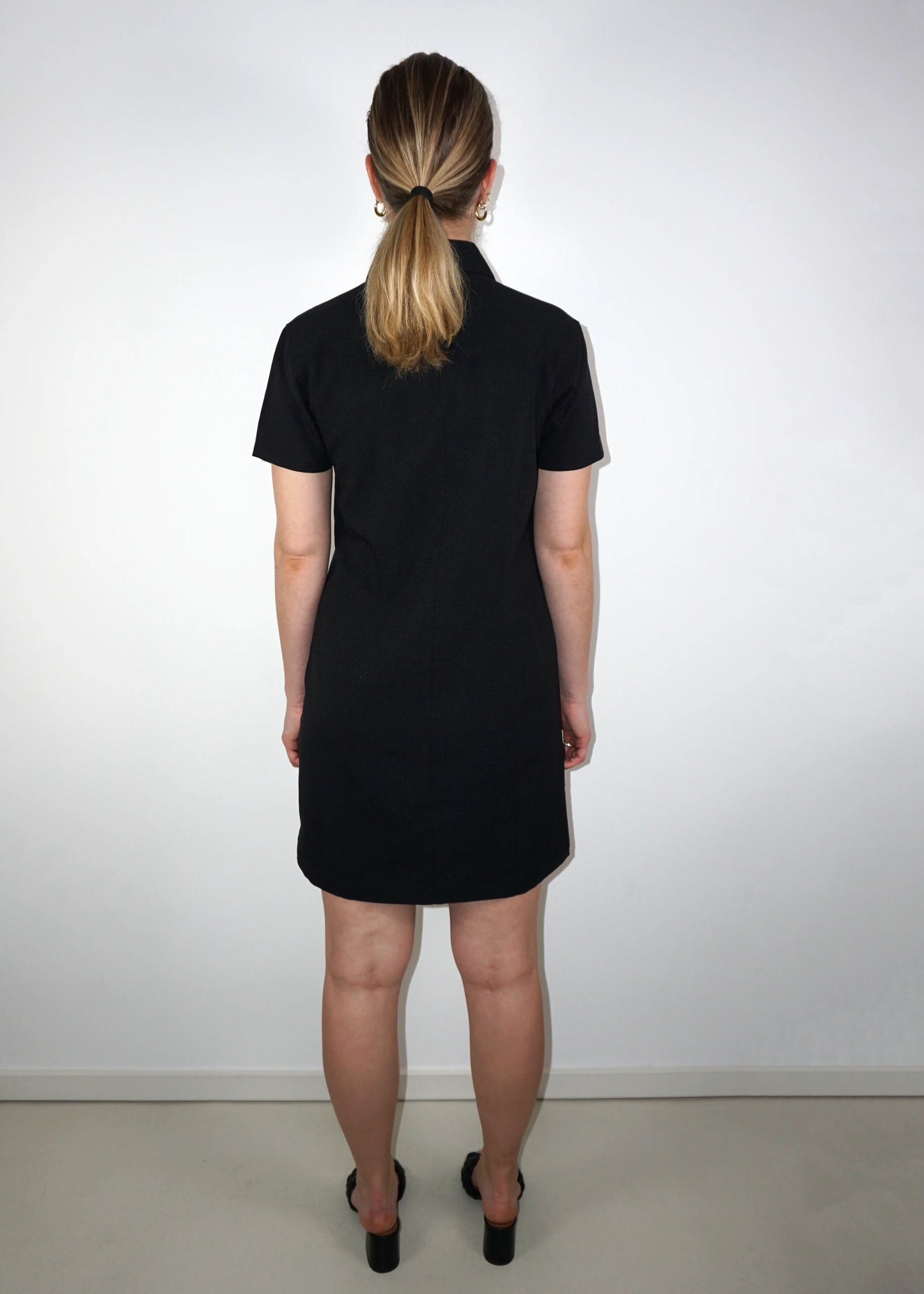 90s Snap-Button Mini Dress