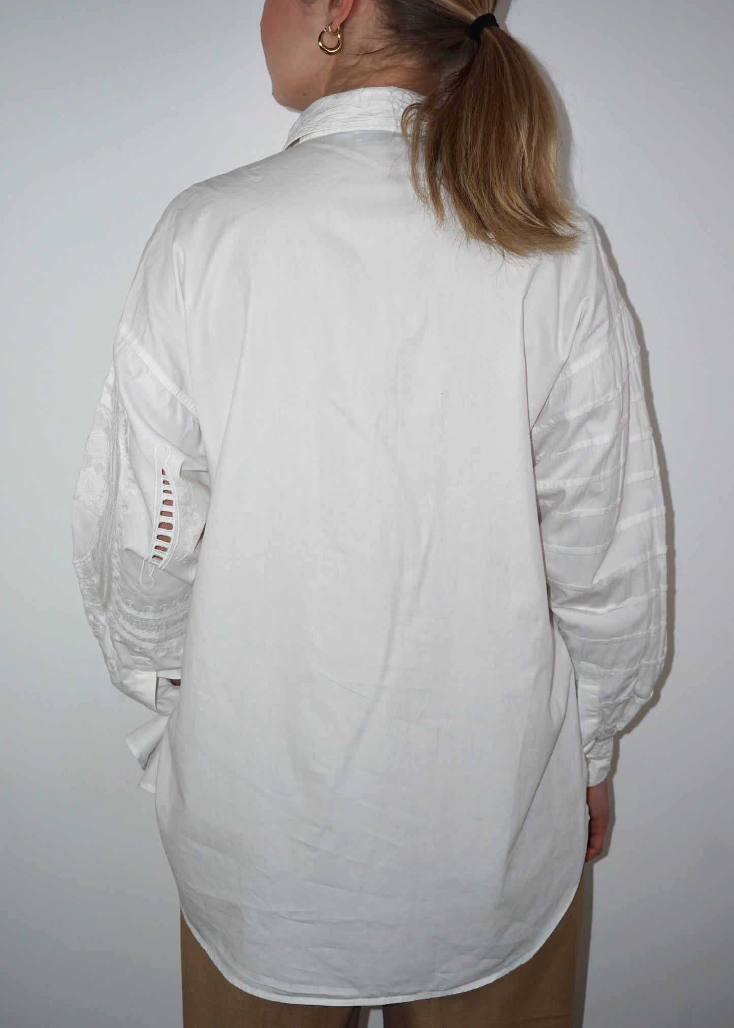 Vintage Embroidered Cotton Blouse