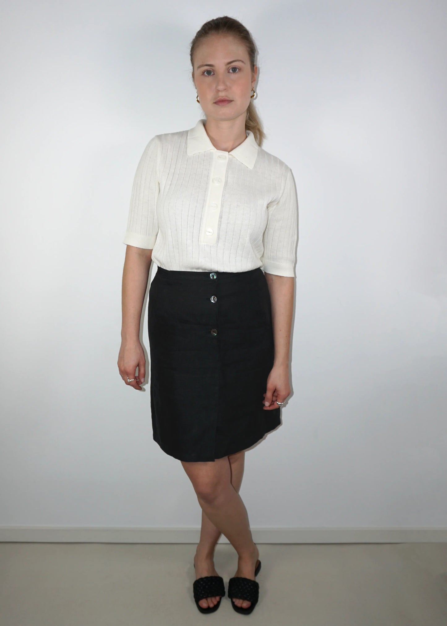 Vintage MaxMara Linen Skirt