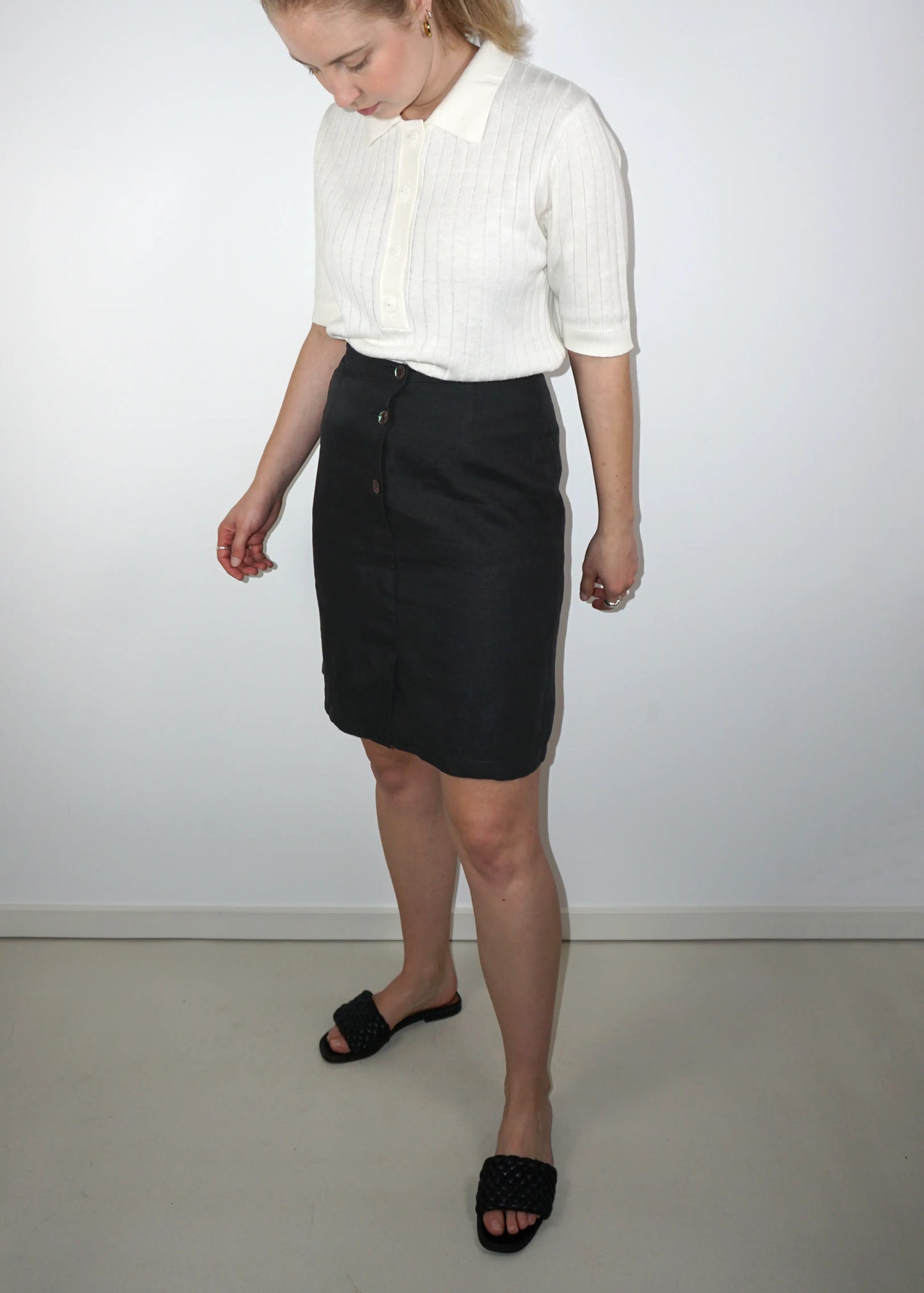 Vintage MaxMara Linen Skirt