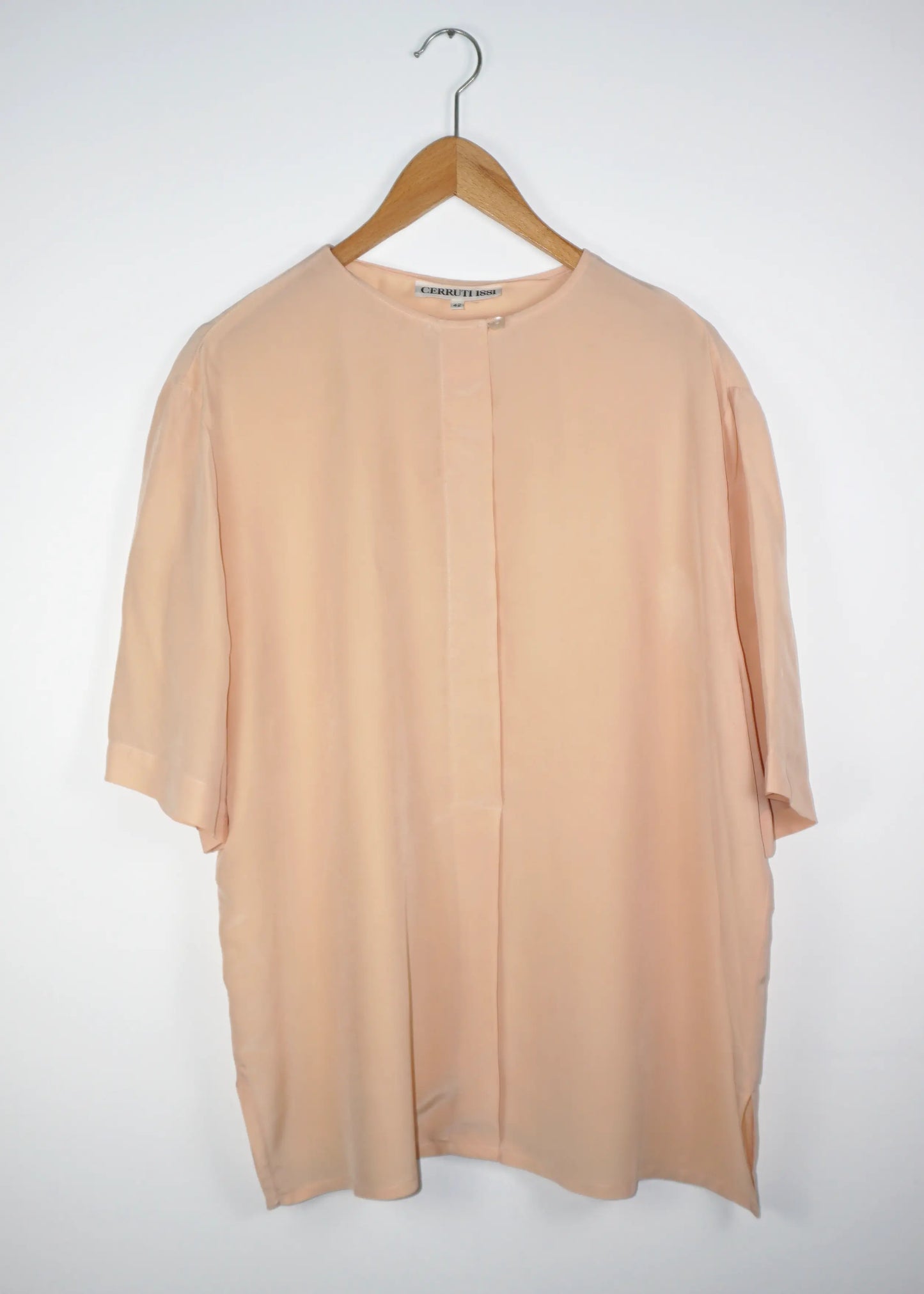 Minimalist Vintage Silk Blouse Cerruti 1881