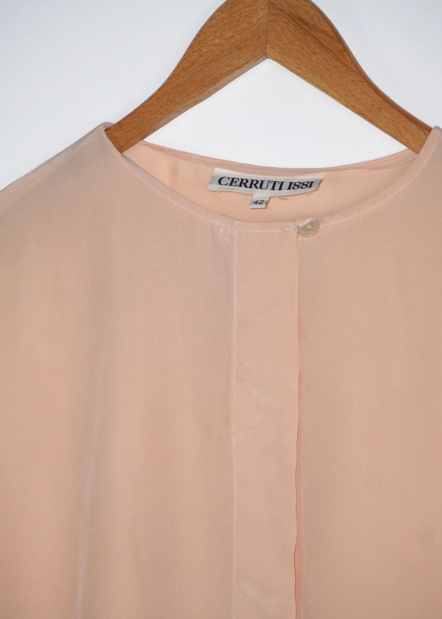 Minimalist Vintage Silk Blouse Cerruti 1881