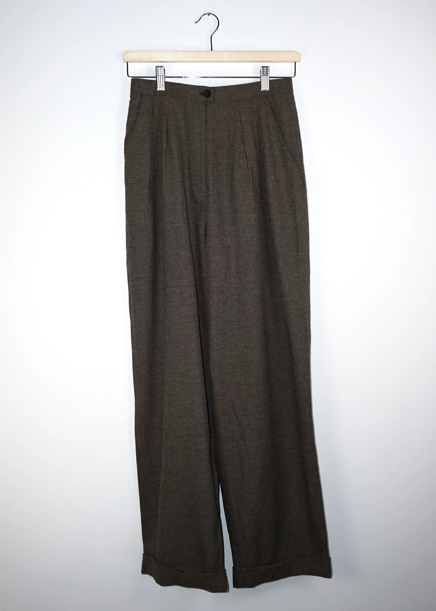 Vintage High-Waisted Trousers