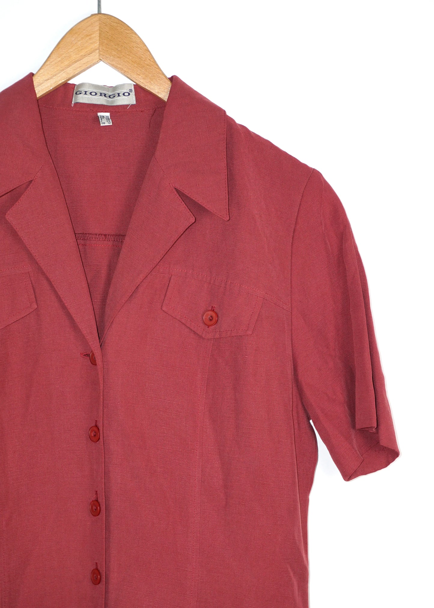 Linen blended Shirt Maxidress