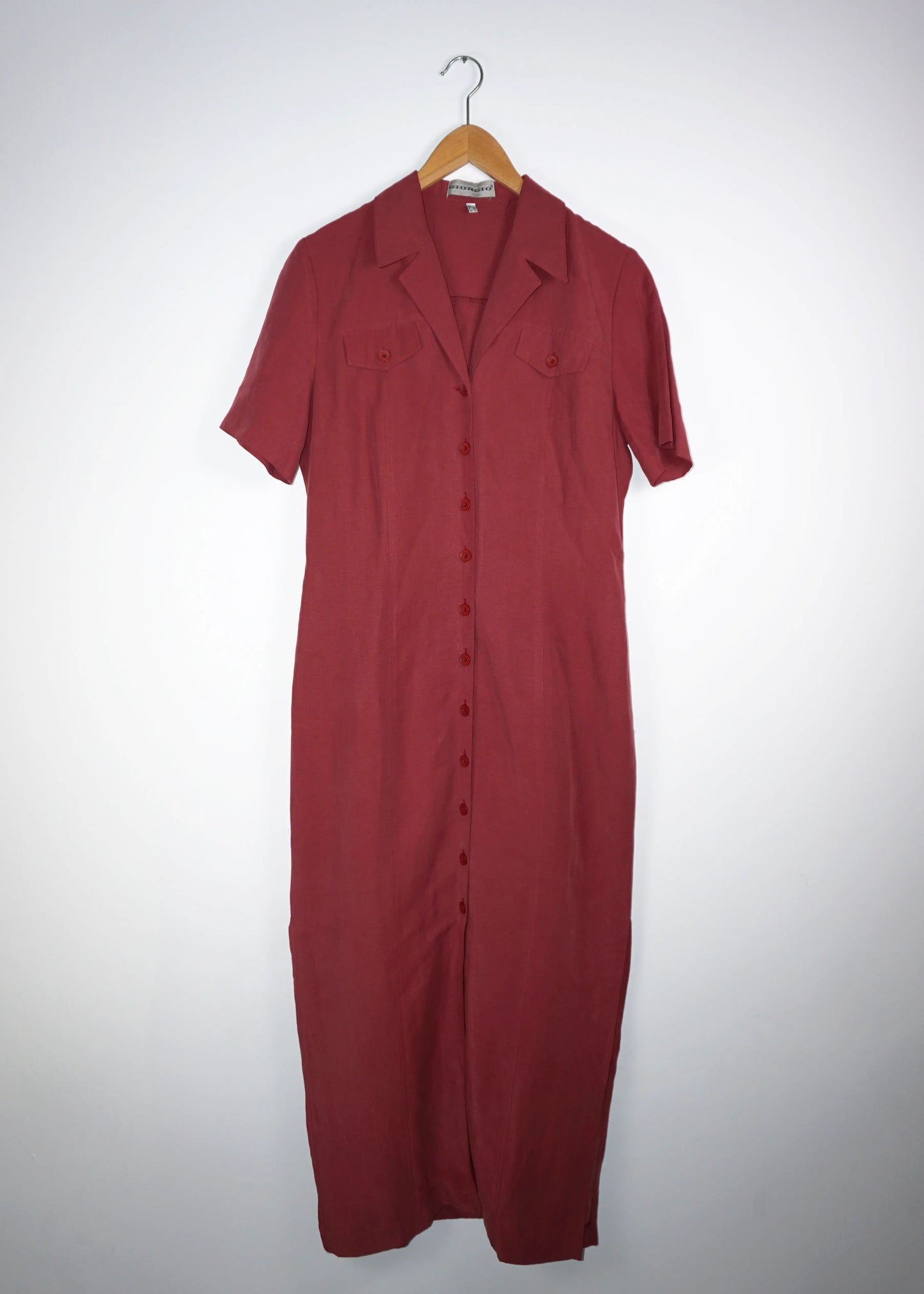 Linen blended Shirt Maxidress