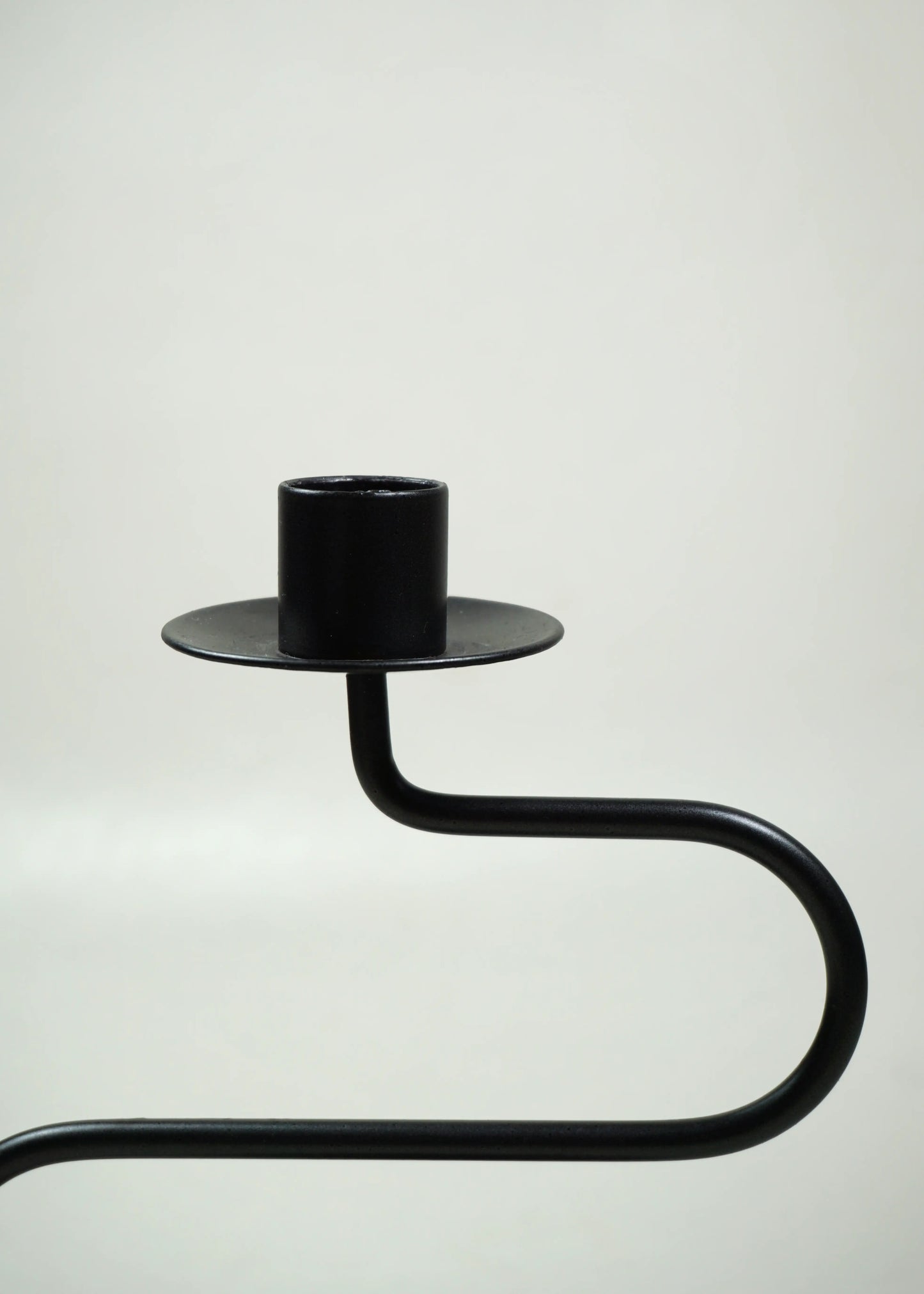 Vintage Sculptural Metal Candle Holders