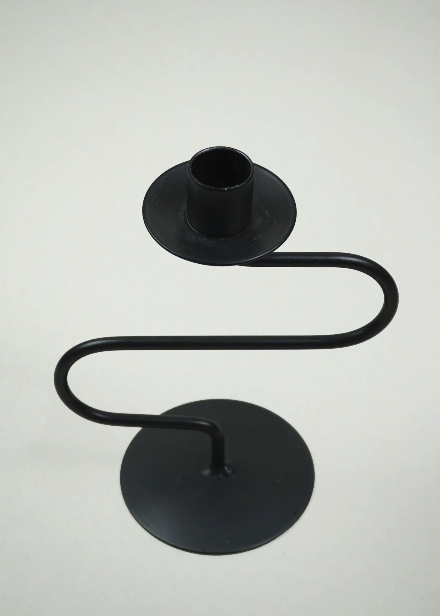 Vintage Sculptural Metal Candle Holders