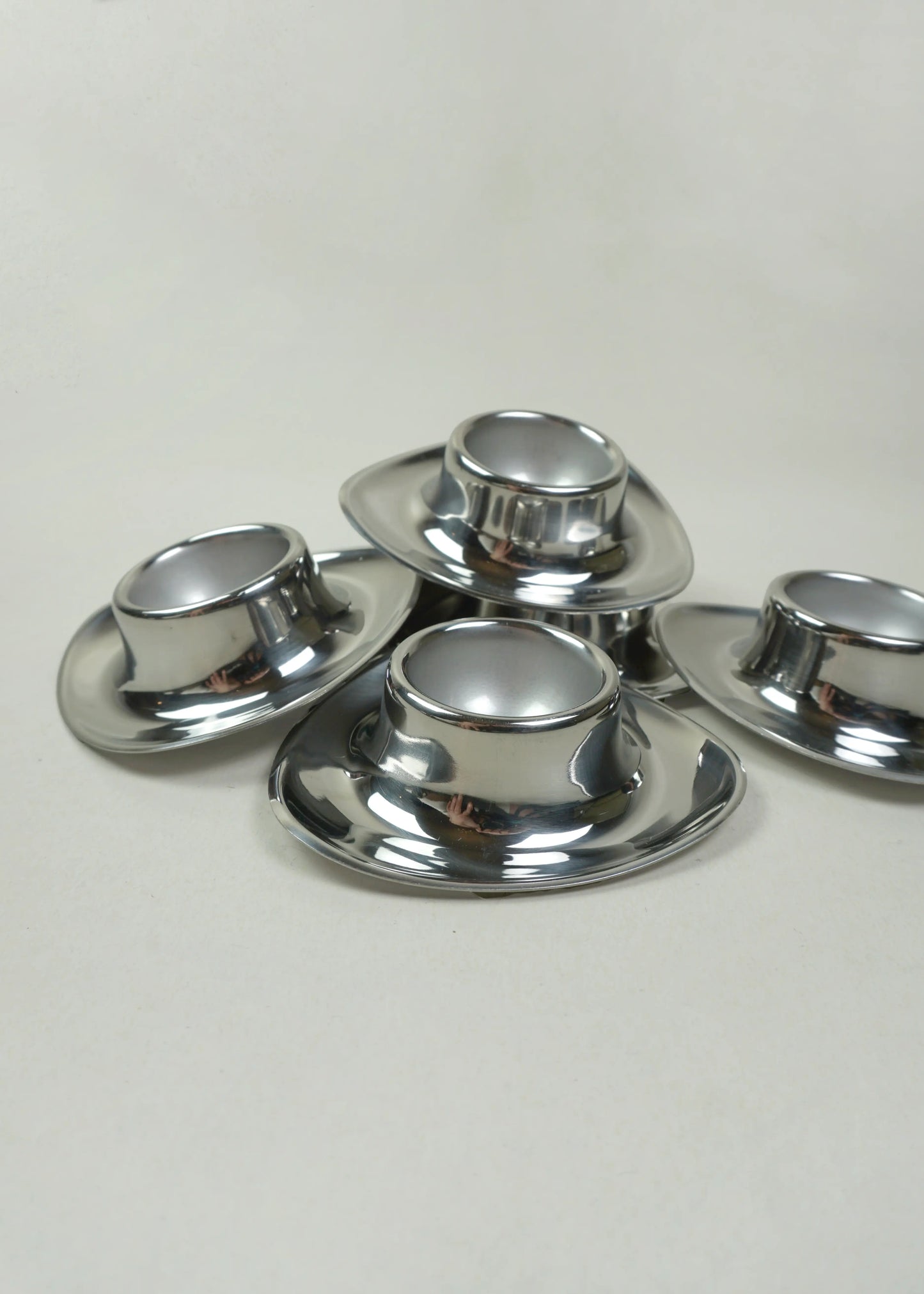Set of 6 Stainless Steel Egg Cups