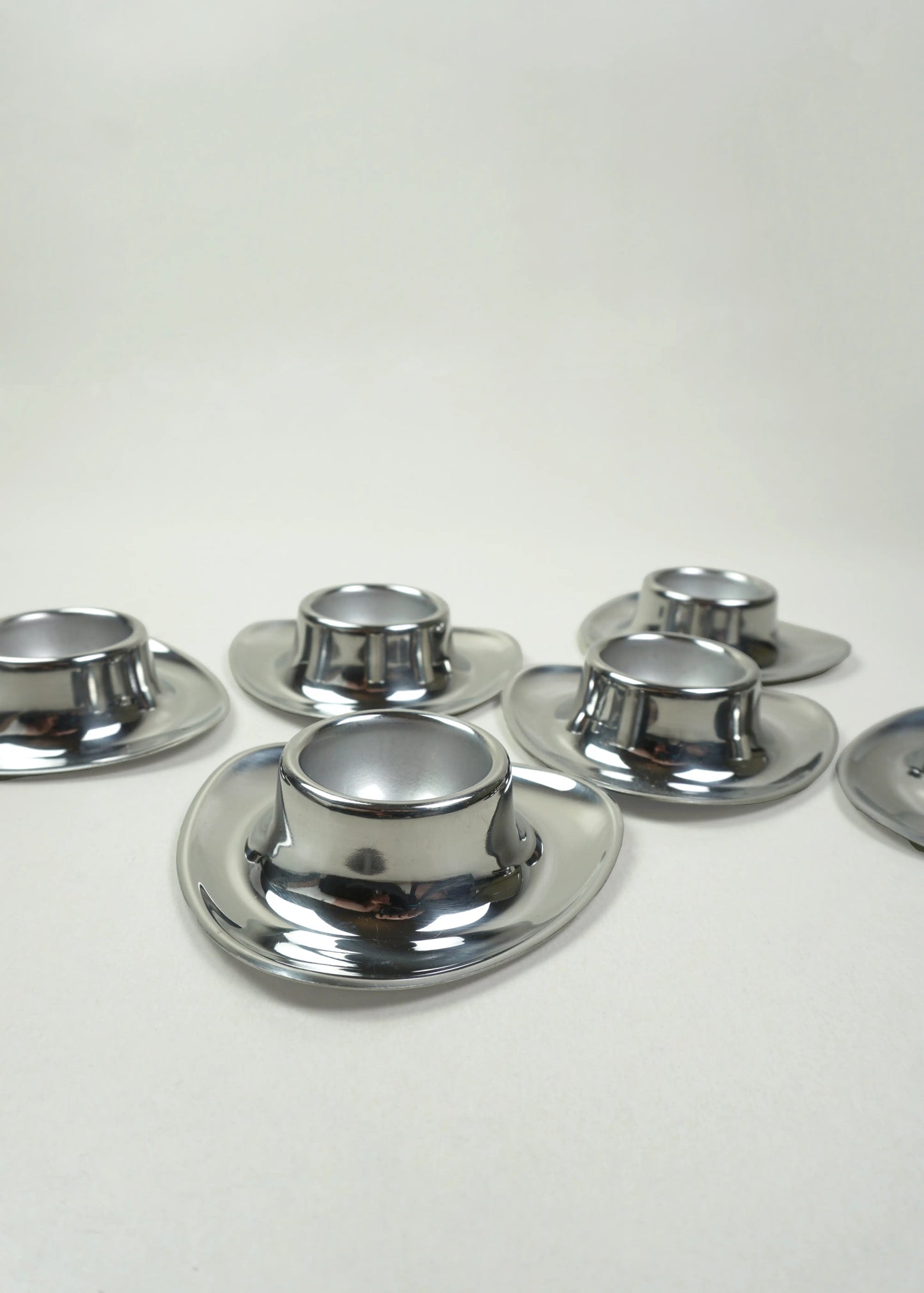 Set of 6 Stainless Steel Egg Cups