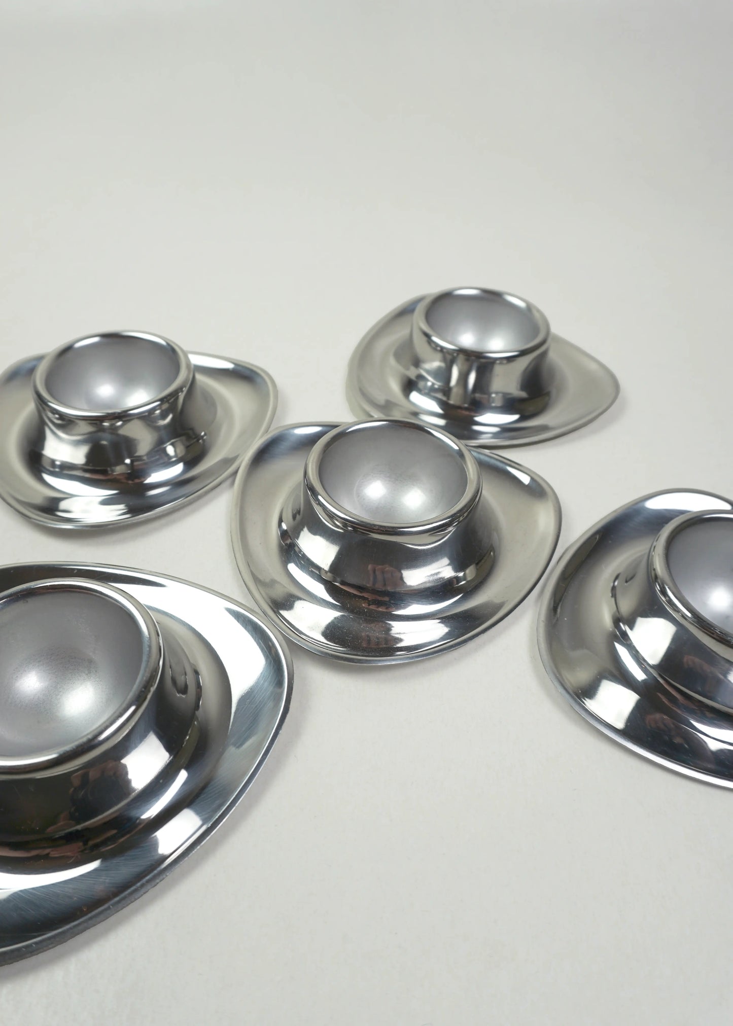 Set of 6 Stainless Steel Egg Cups