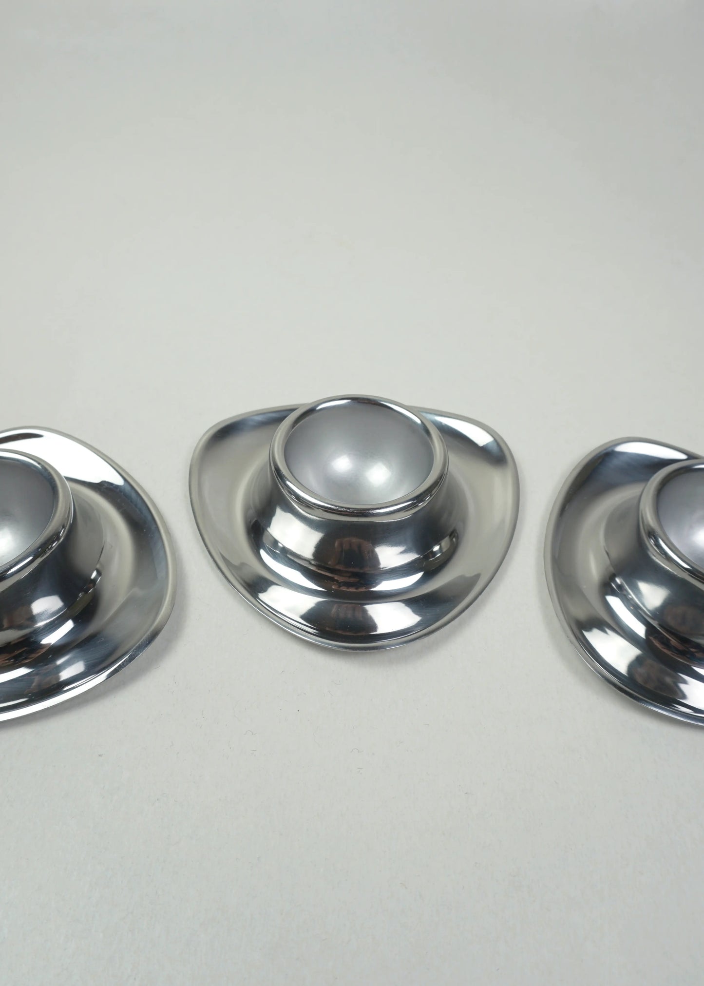 Set of 6 Stainless Steel Egg Cups