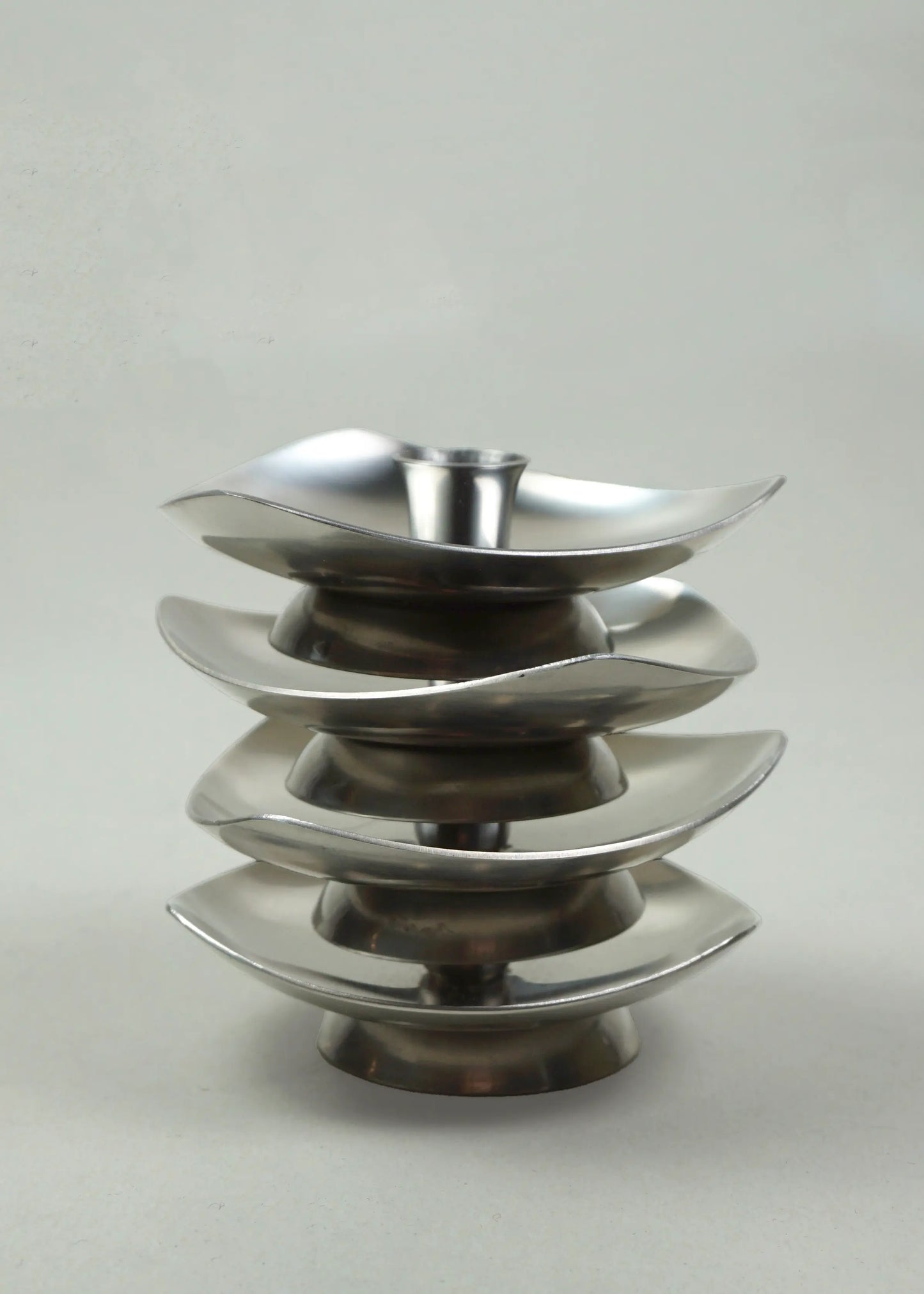 Stainless Steel Candle Holders - Set of 2