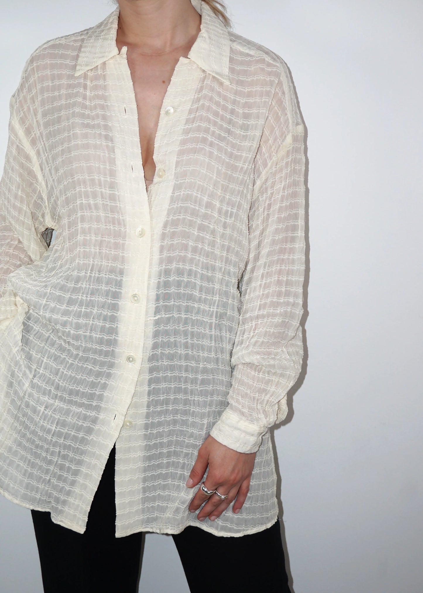 Sheer Textured Shirt