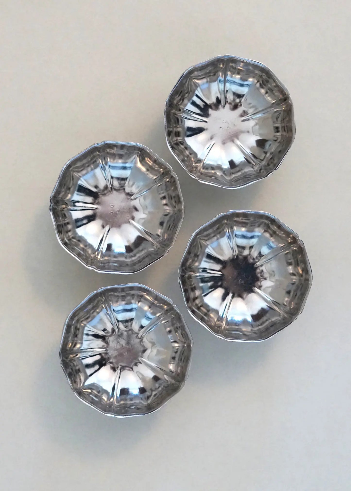 Vintage Stainless Steel Ice Cream Cup Low