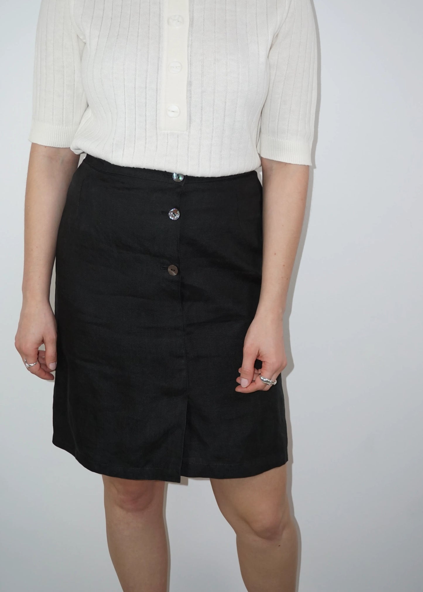 Vintage MaxMara Linen Skirt