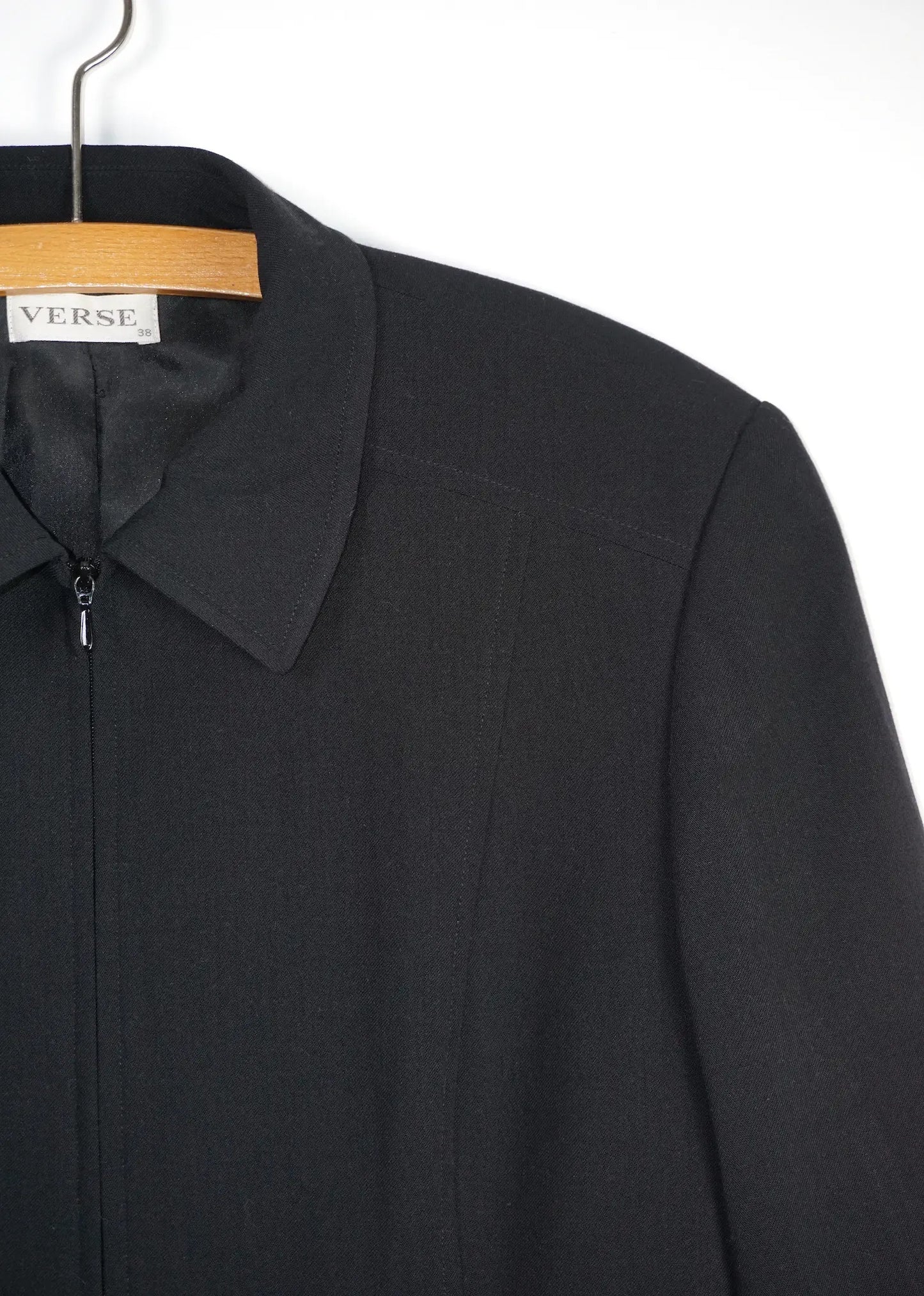 Vintage Woolen Overshirt With Zipper