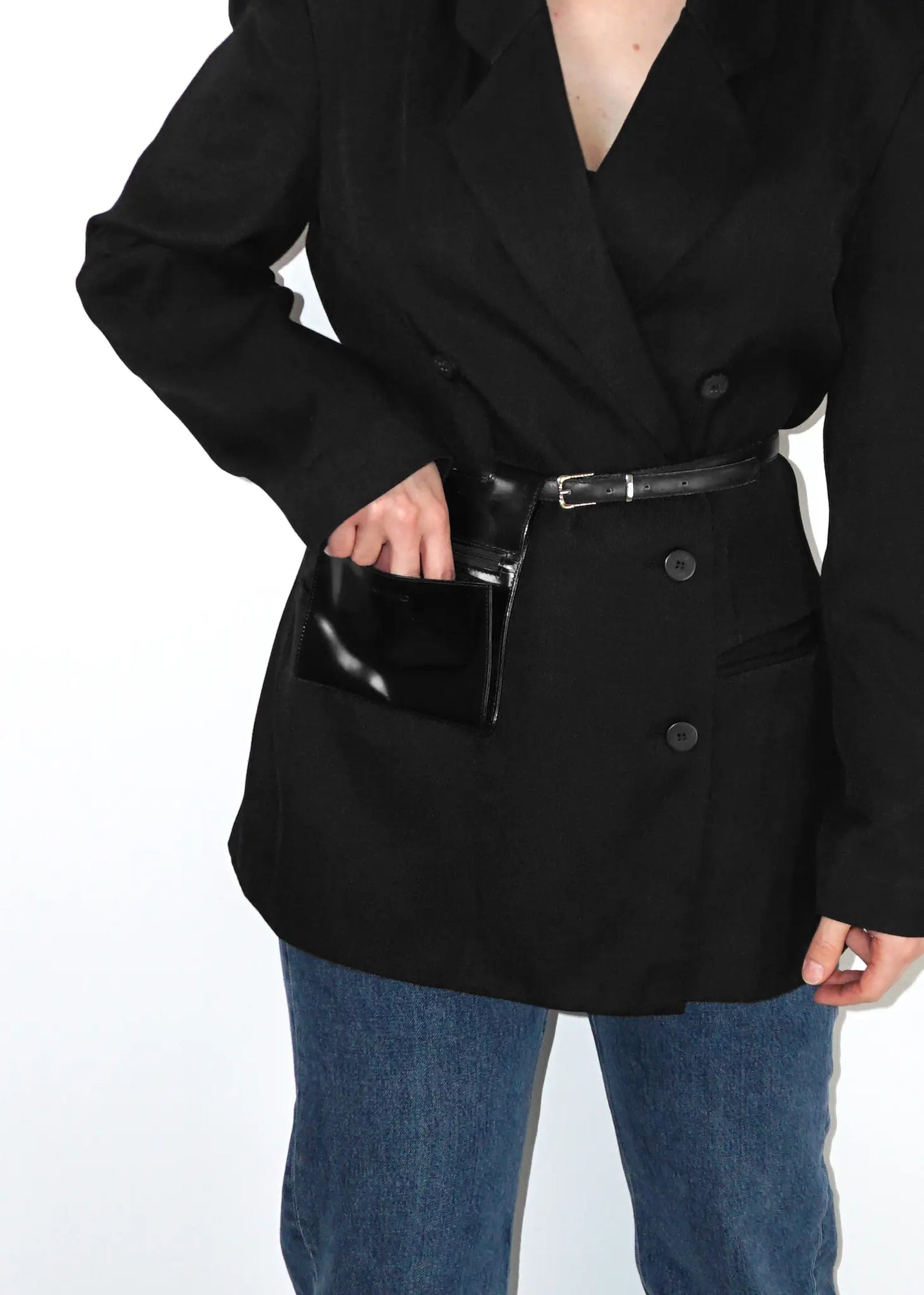 René Lezard Belt Bag with Zipper