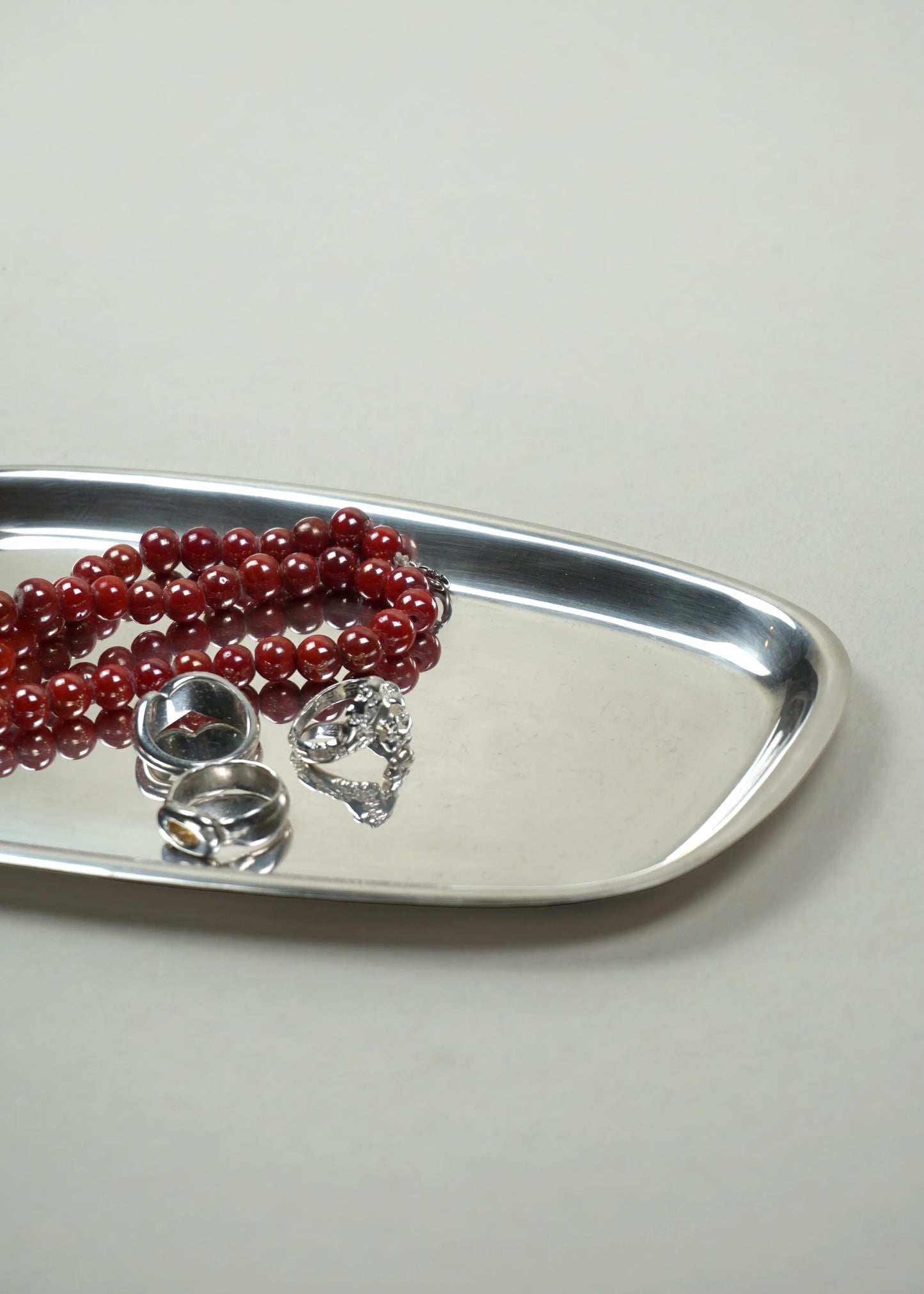 Vintage Asymmetrical Metallic Tray