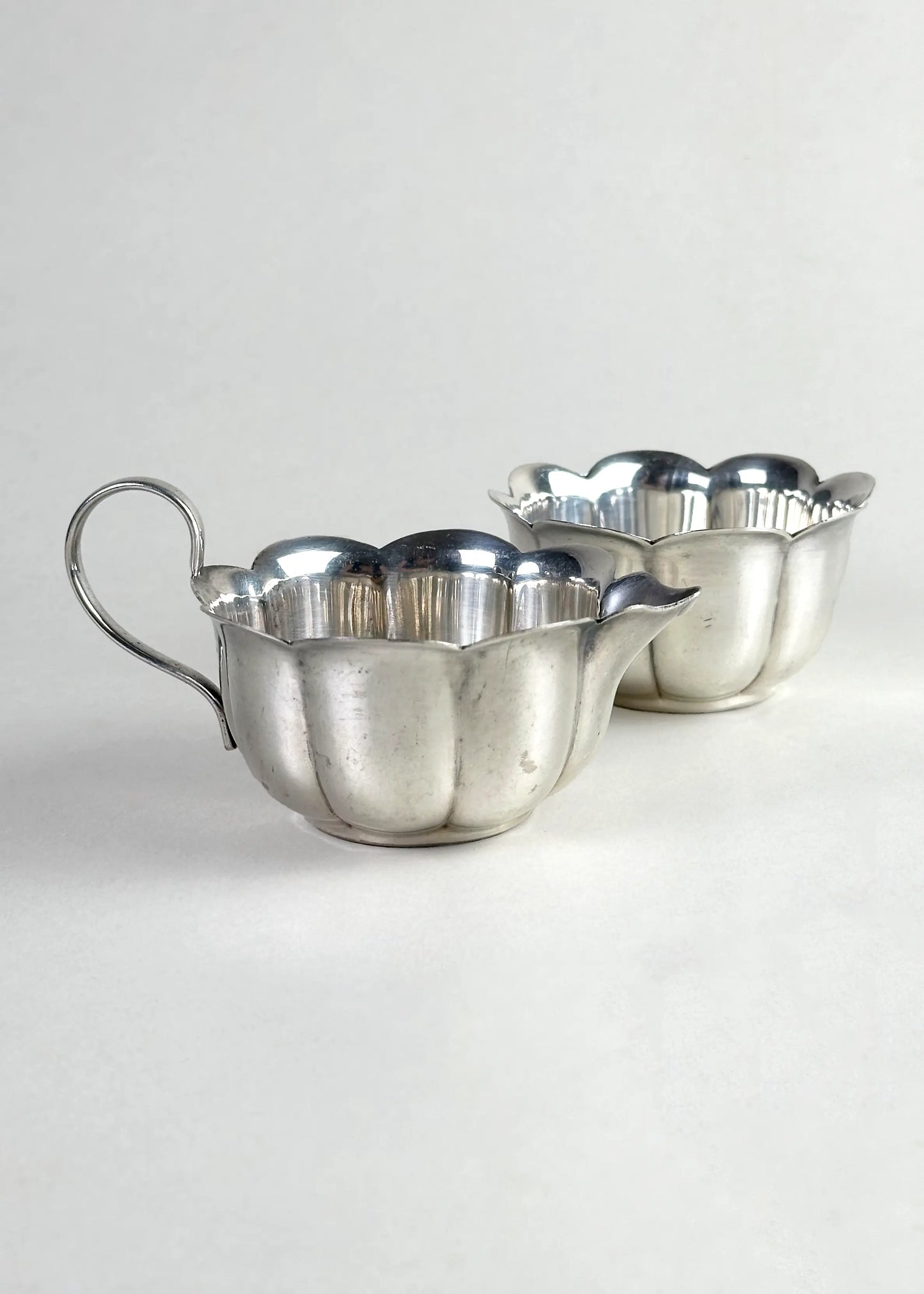 Vintage Silver-Plated Sugar & Creamer Set