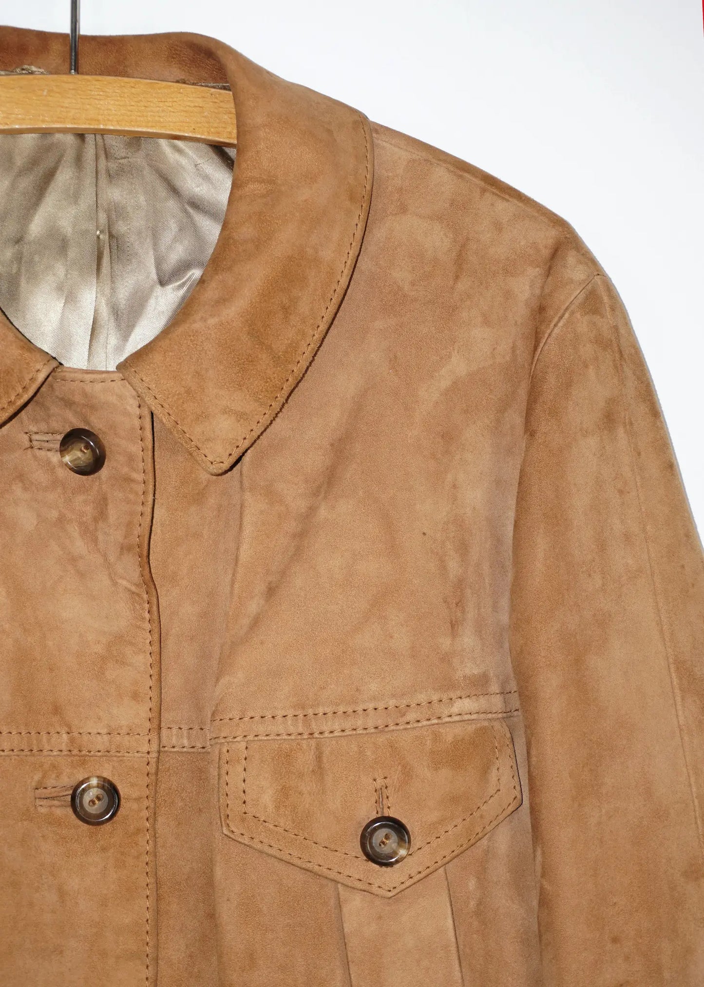 Vintage Boxy Suede Jacket