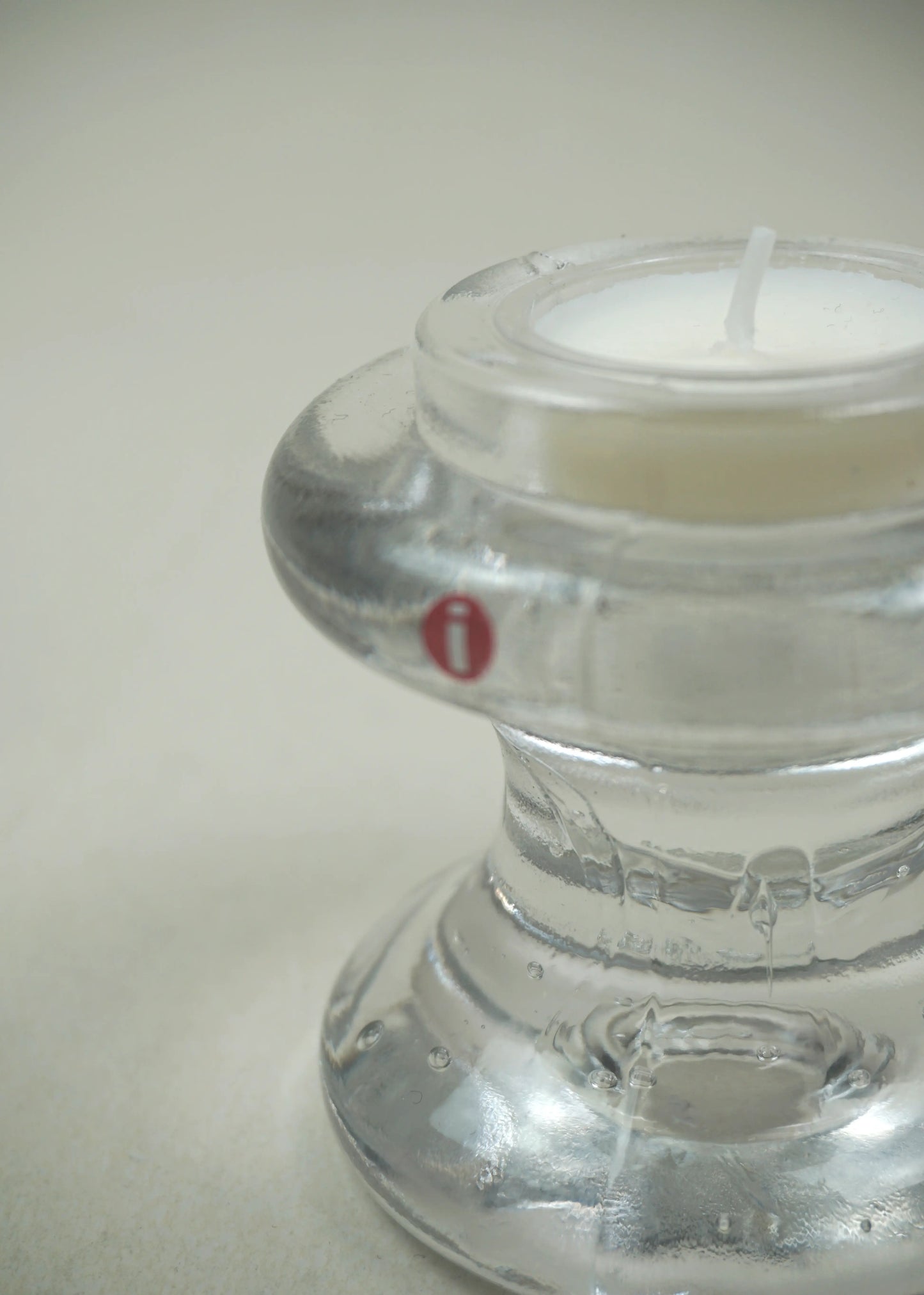 Vintage Iittala Glass Tealight Holder