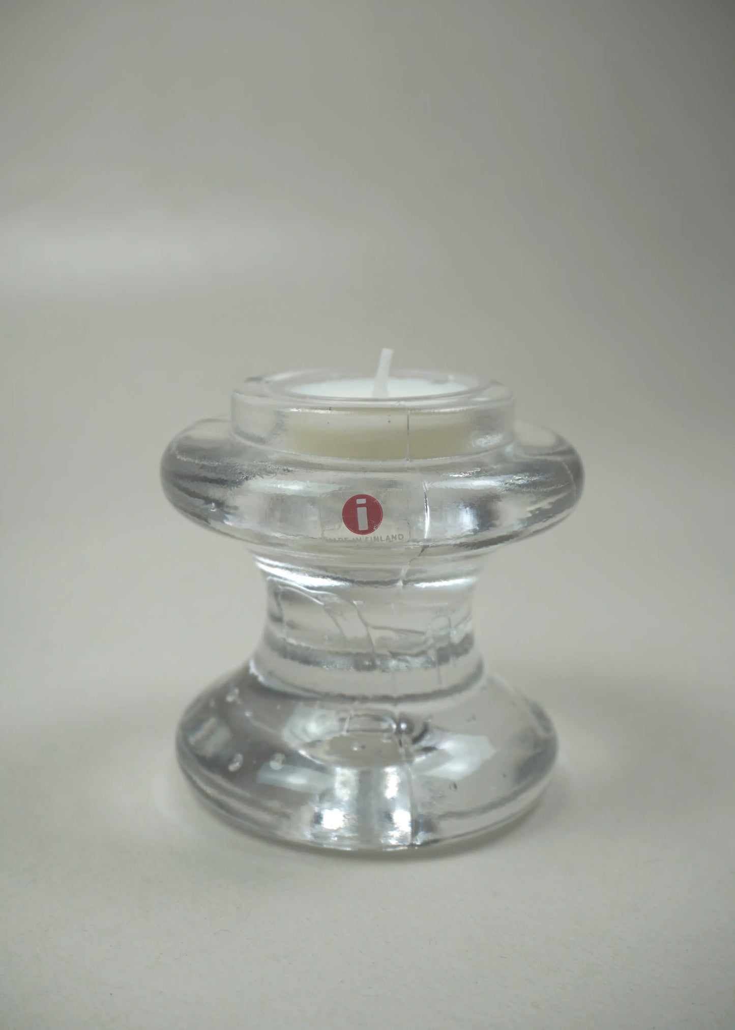 Vintage Iittala Glass Tealight Holder