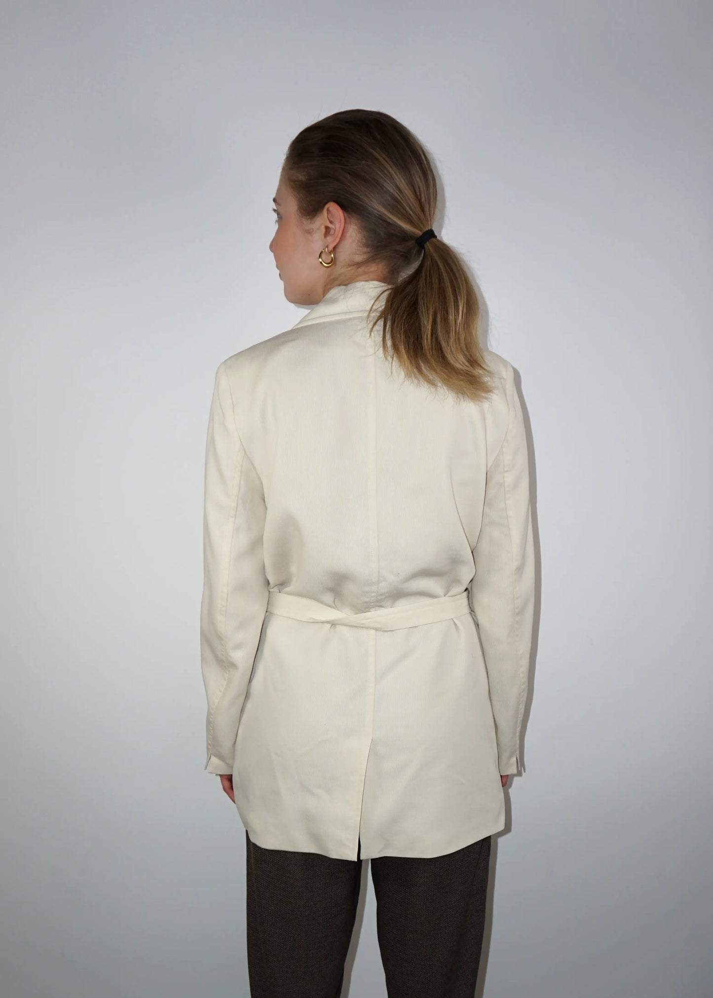 Minimalist Belted Blazer