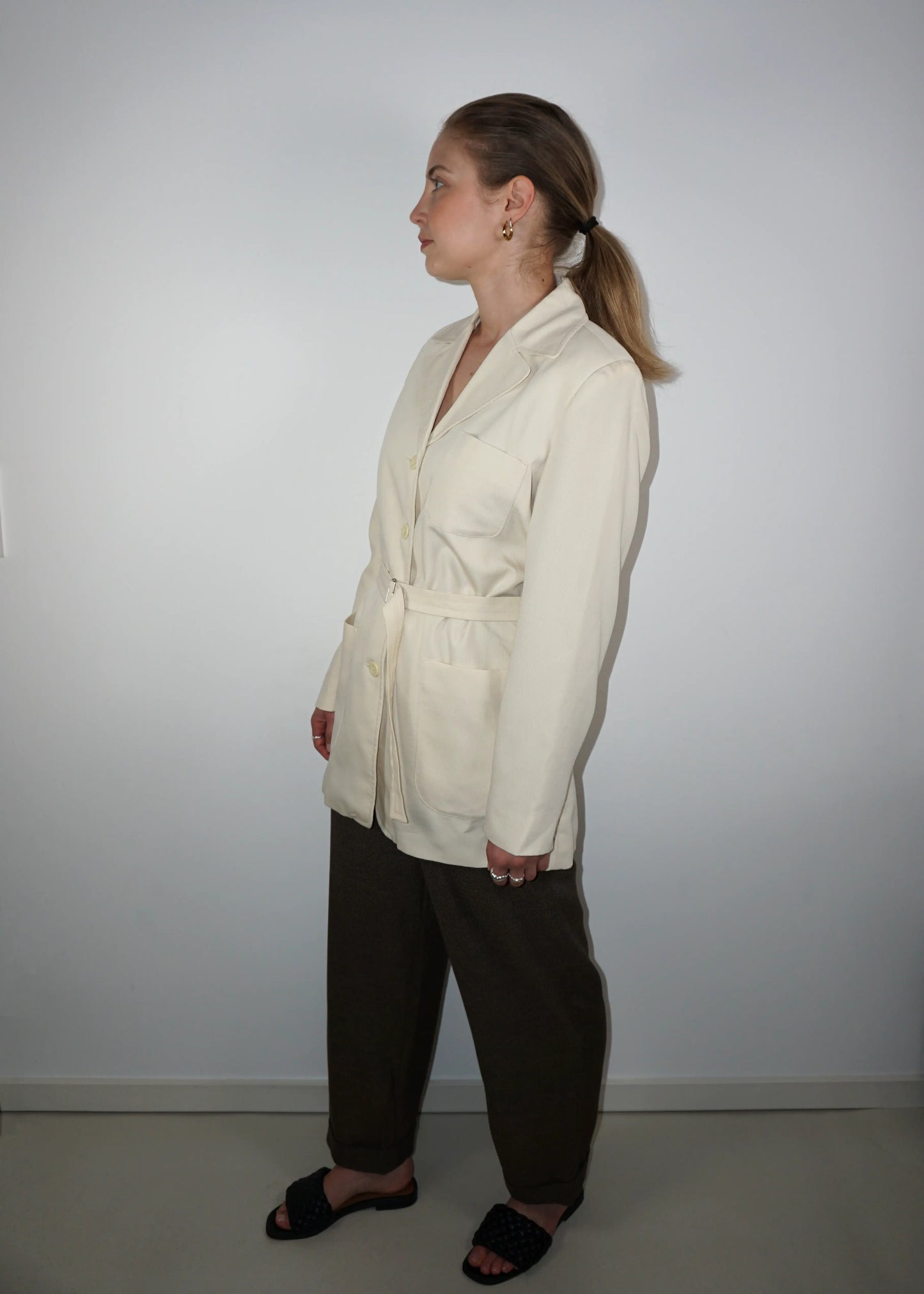 Minimalist Belted Blazer