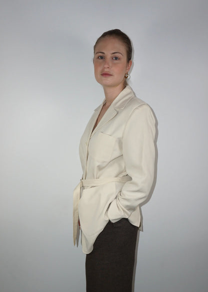 Minimalist Belted Blazer
